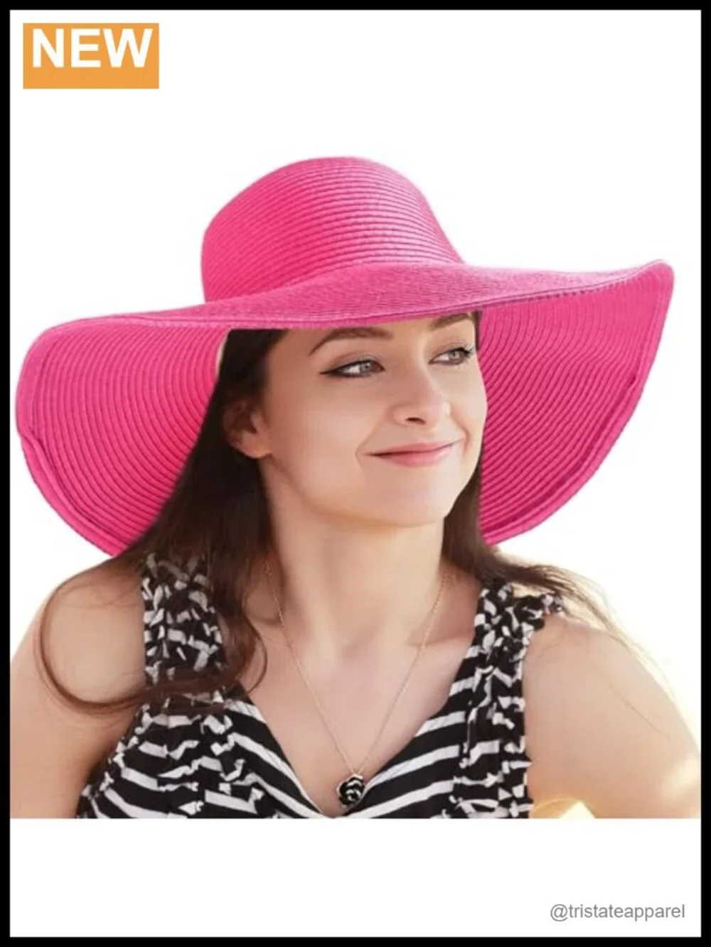 Wide Brim Straw Sun Hat UV Protection Adjustable Chin Strap Foldable Packable